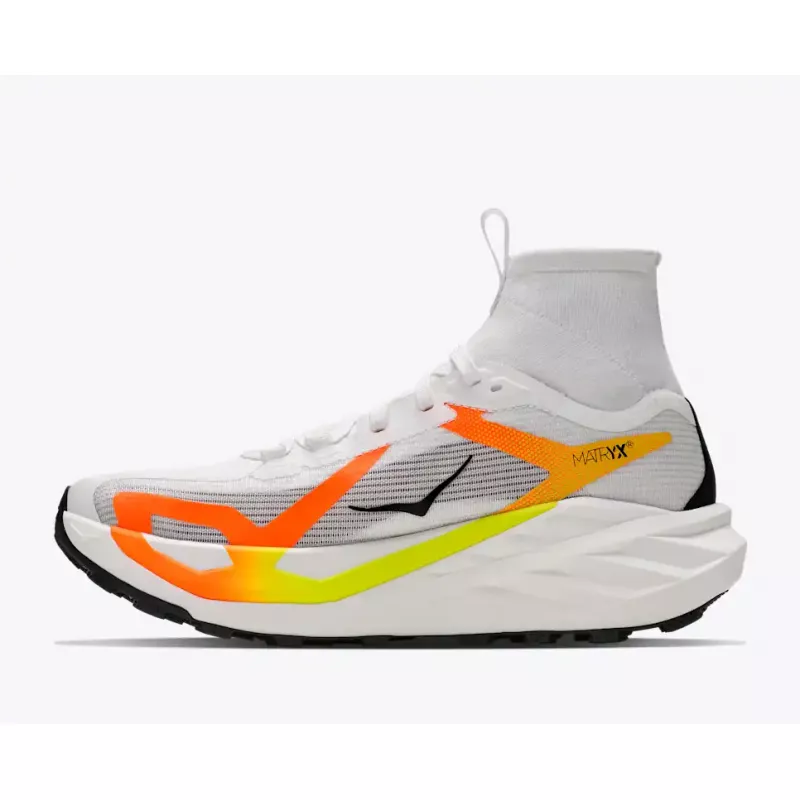 Hoka Tecton X 4 Mens Frost/Neon Tangerine - Bilde 3
