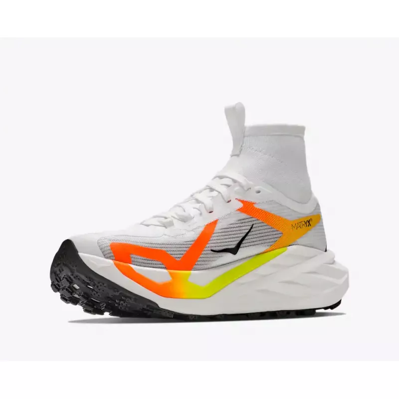 Hoka Tecton X 4 Mens Frost/Neon Tangerine - Bilde 8