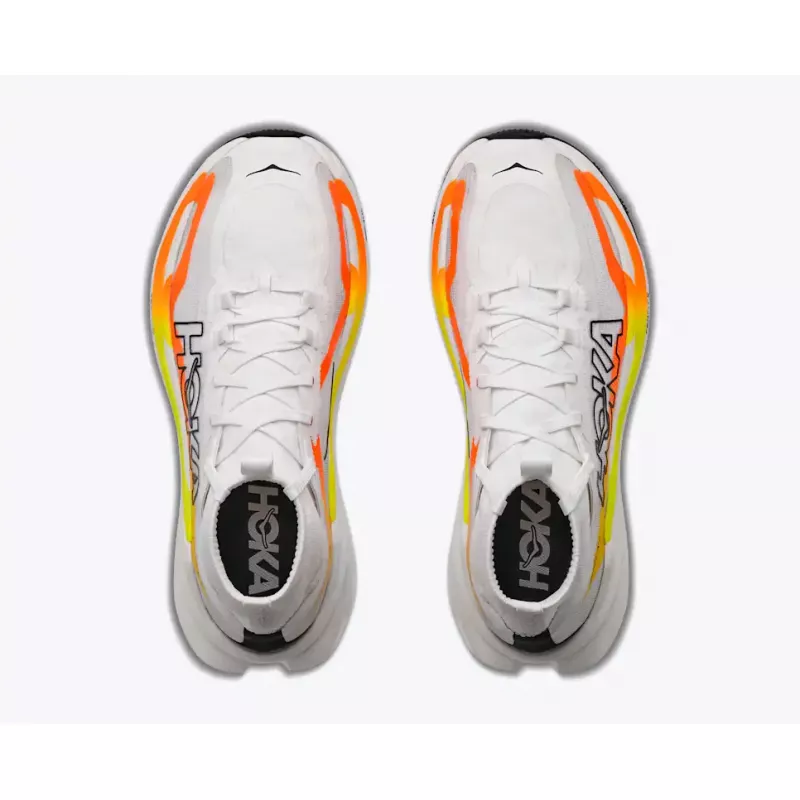 Hoka Tecton X 4 Mens Frost/Neon Tangerine - Bilde 9