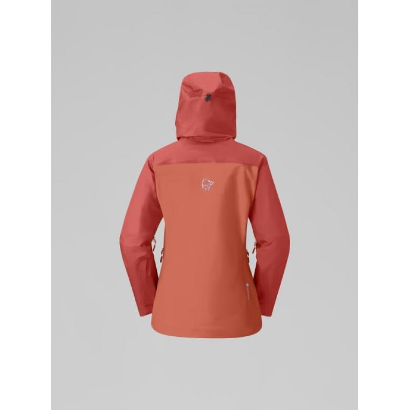 Norrøna falketind Gore-Tex Jacket W's Deep Sea Coral/Baked Apple - Bilde 2