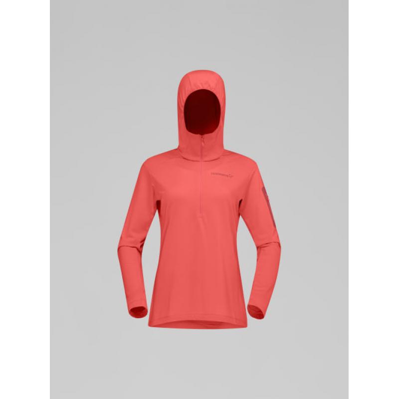 Norrøna falketind warm1 Hood W's Deep Sea Coral/Baked Apple - Bilde 4