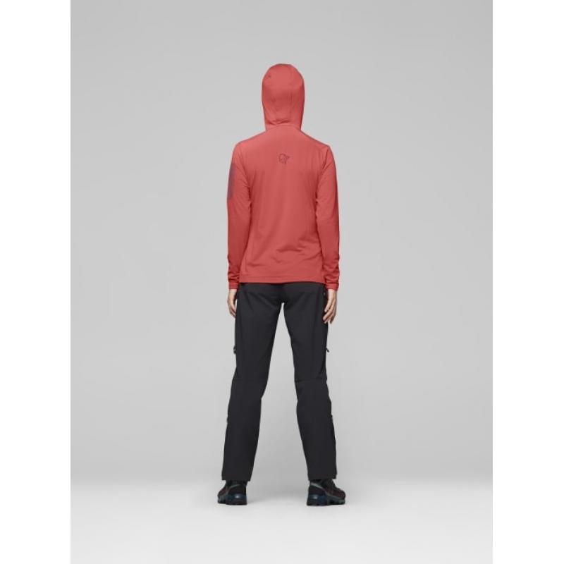 Norrøna falketind warm1 Hood W's Deep Sea Coral/Baked Apple - Bilde 5