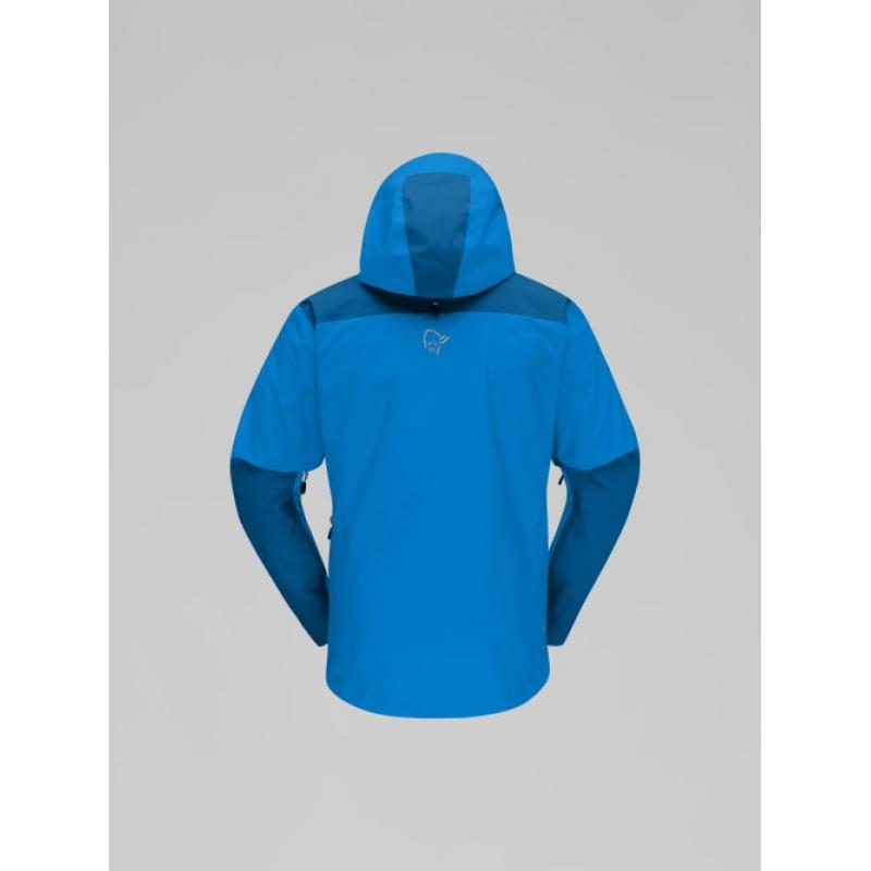 Norrøna trollveggen Gore-Tex Pro light Jacket M's Brilliant Blue/Dark Blue - Bilde 2
