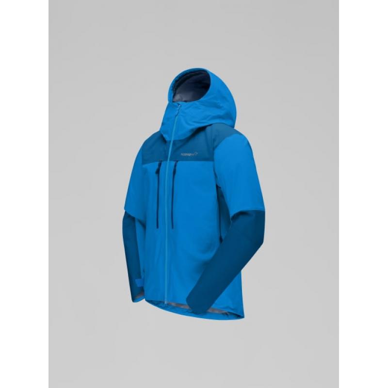 Norrøna trollveggen Gore-Tex Pro light Jacket M's Brilliant Blue/Dark Blue - Bilde 3