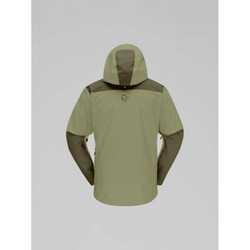 Norrøna trollveggen Gore-Tex Pro light Jacket M's Olive Night/Deep Lichen Green - Bilde 2