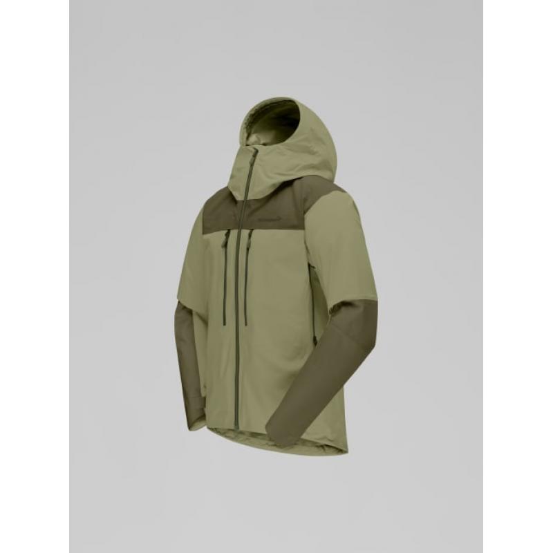 Norrøna trollveggen Gore-Tex Pro light Jacket M's Olive Night/Deep Lichen Green - Bilde 3