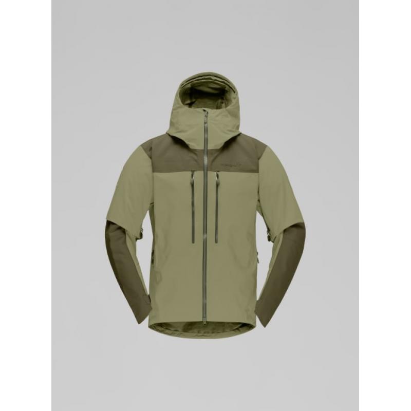 Norrøna trollveggen Gore-Tex Pro light Jacket M's Olive Night/Deep Lichen Green - Bilde 4