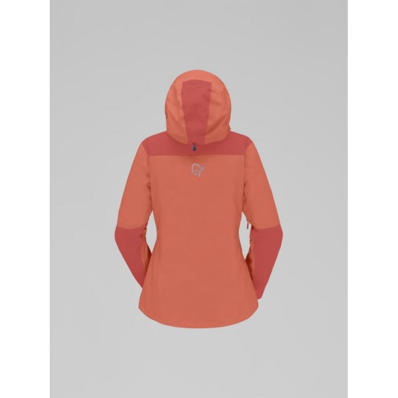 Norrøna trollveggen Gore-Tex Pro light Jacket W's Deep Sea Coral/Baked Apple - Bilde 2