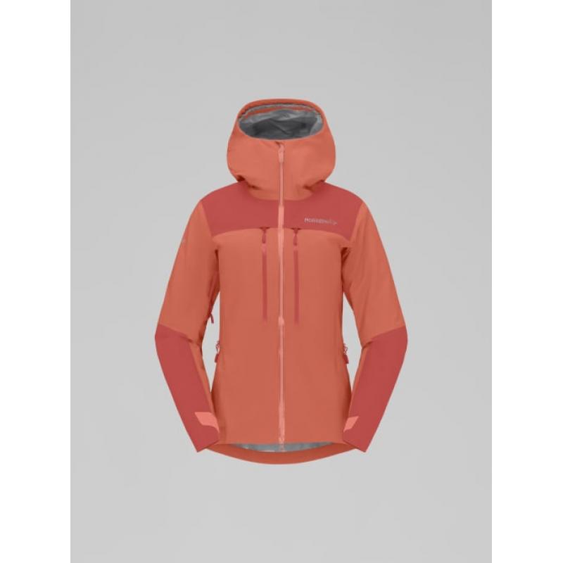 Norrøna trollveggen Gore-Tex Pro light Jacket W's Deep Sea Coral/Baked Apple - Bilde 4