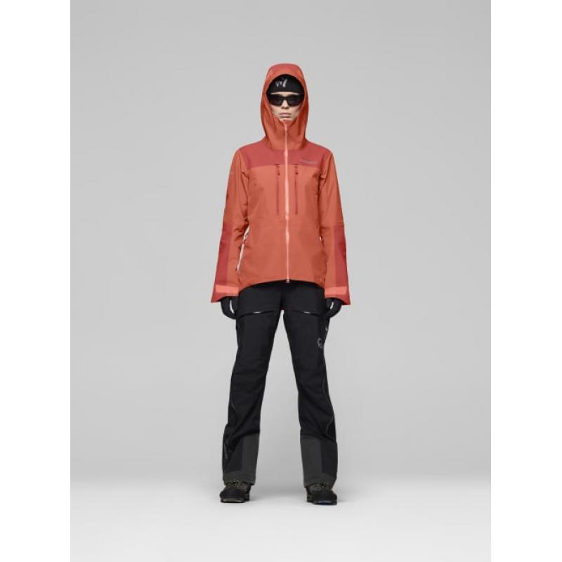 Norrøna trollveggen Gore-Tex Pro light Jacket W's Deep Sea Coral/Baked Apple - Bilde 8
