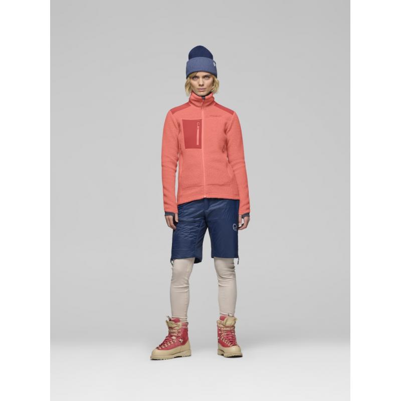 Norrøna trollveggen warm3 Jacket W's Deep Sea Coral/Baked Apple
