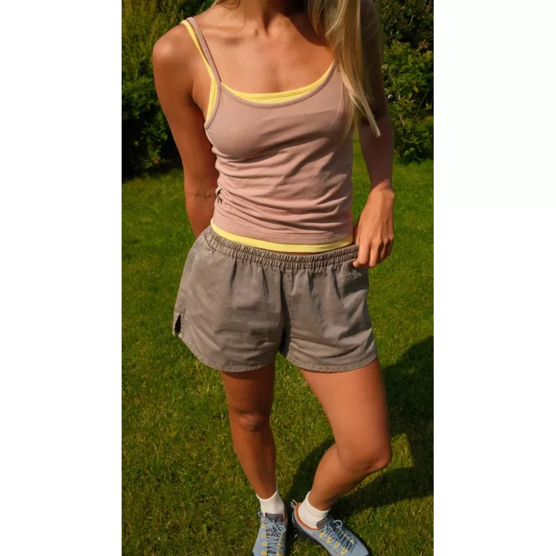 Pre Après Duo Top Womens Taupe/Yellow - Bilde 3