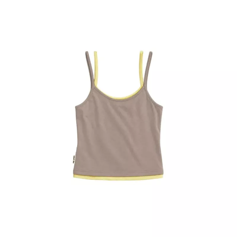 Pre Après Duo Top Womens Taupe/Yellow - Bilde 4