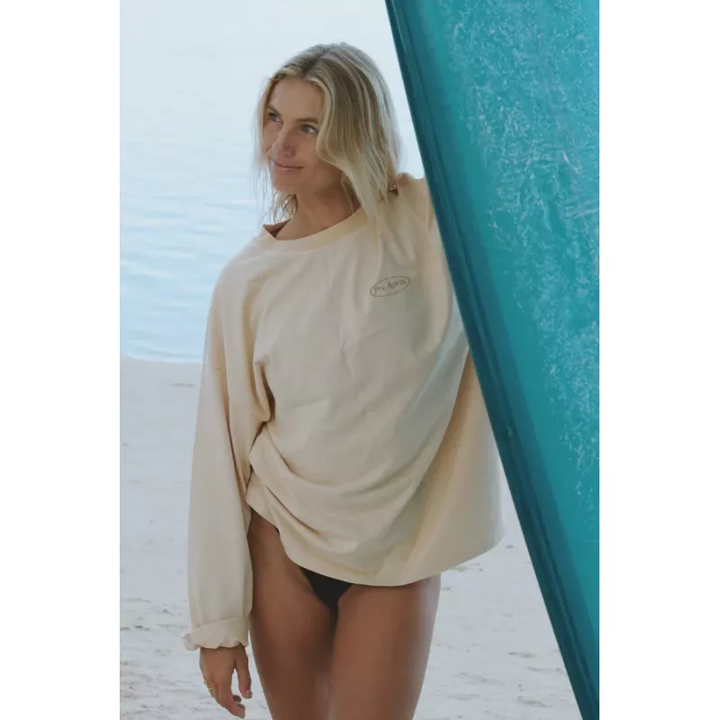 Pre Après Logo Long Sleeve Soft Yellow