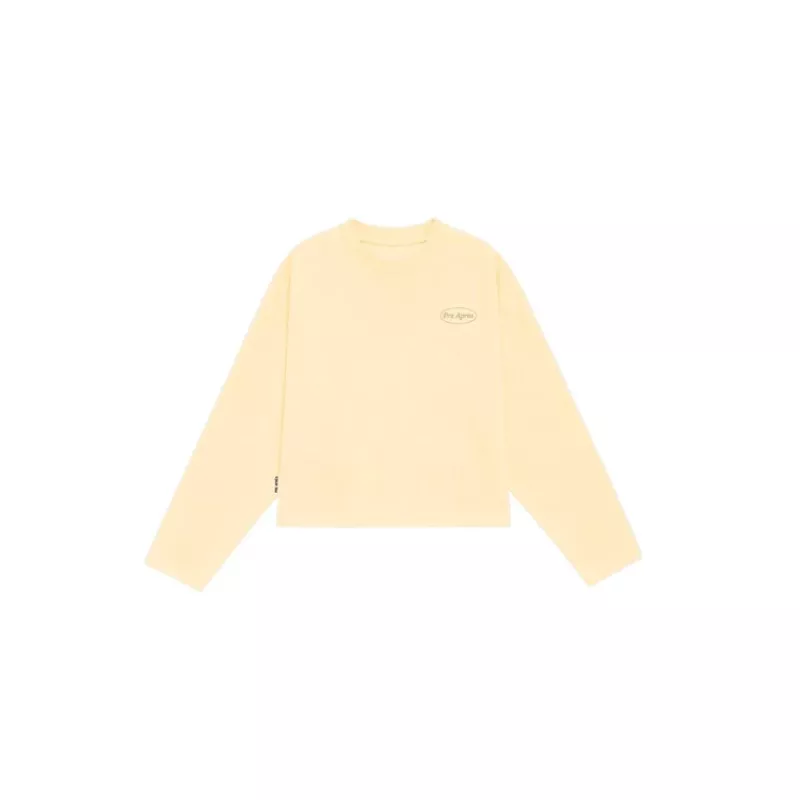 Pre Après Logo Long Sleeve Soft Yellow - Bilde 10
