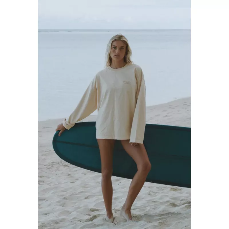 Pre Après Logo Long Sleeve Soft Yellow - Bilde 7