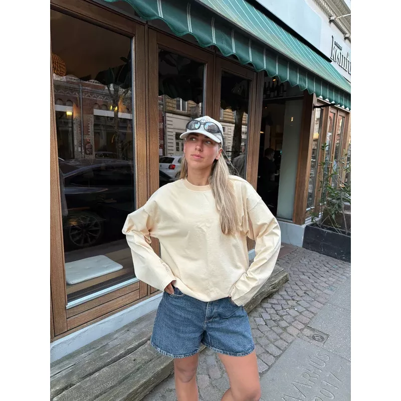 Pre Après Logo Long Sleeve Soft Yellow - Bilde 9