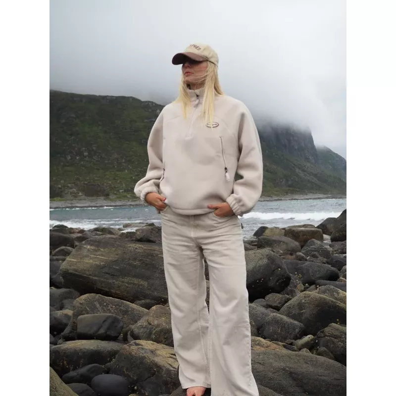 Pre Après Summit Half Zip Sand - Bilde 6
