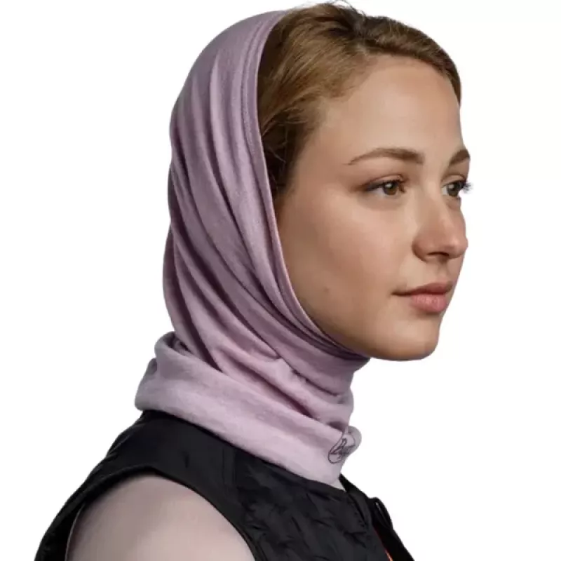 Buff Hals Lightweight Merino Wool Lilac Sand - Bilde 2