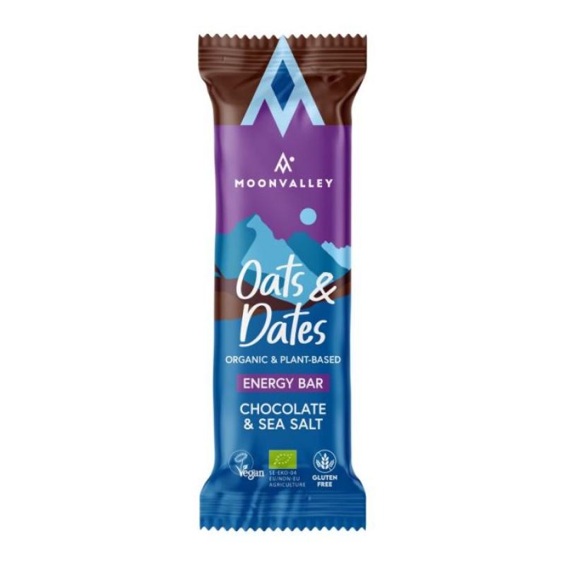 Moonvalley Energibar Sjokolade & Havsalt 50g Økologisk