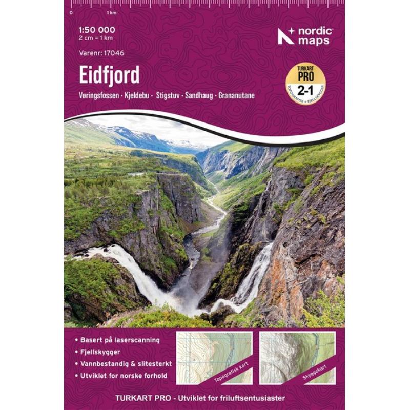 Turkart Pro Eidfjord 1:50 000