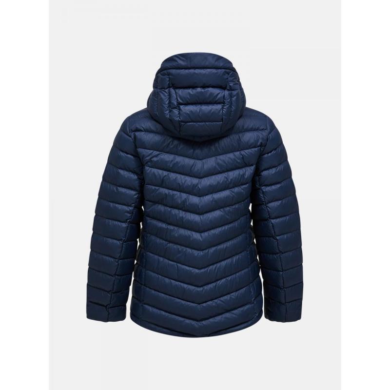 Peak Performance Womens Frost Down Hood Jacket Blue Shadow - Bilde 3