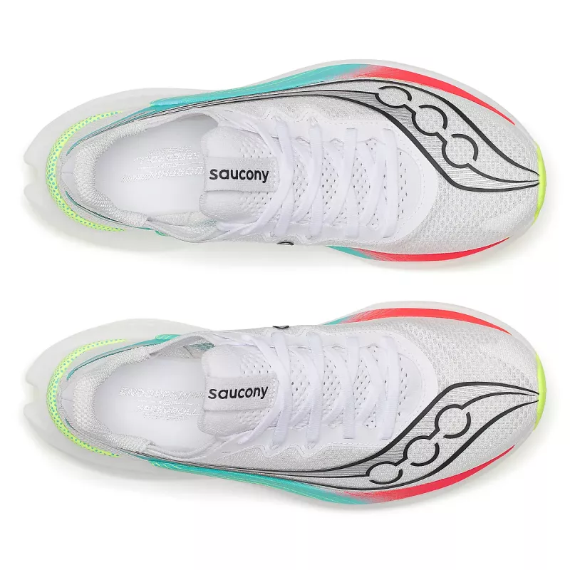Saucony Endorphin Pro 5 Mens White/Multi Blanc - Bilde 9