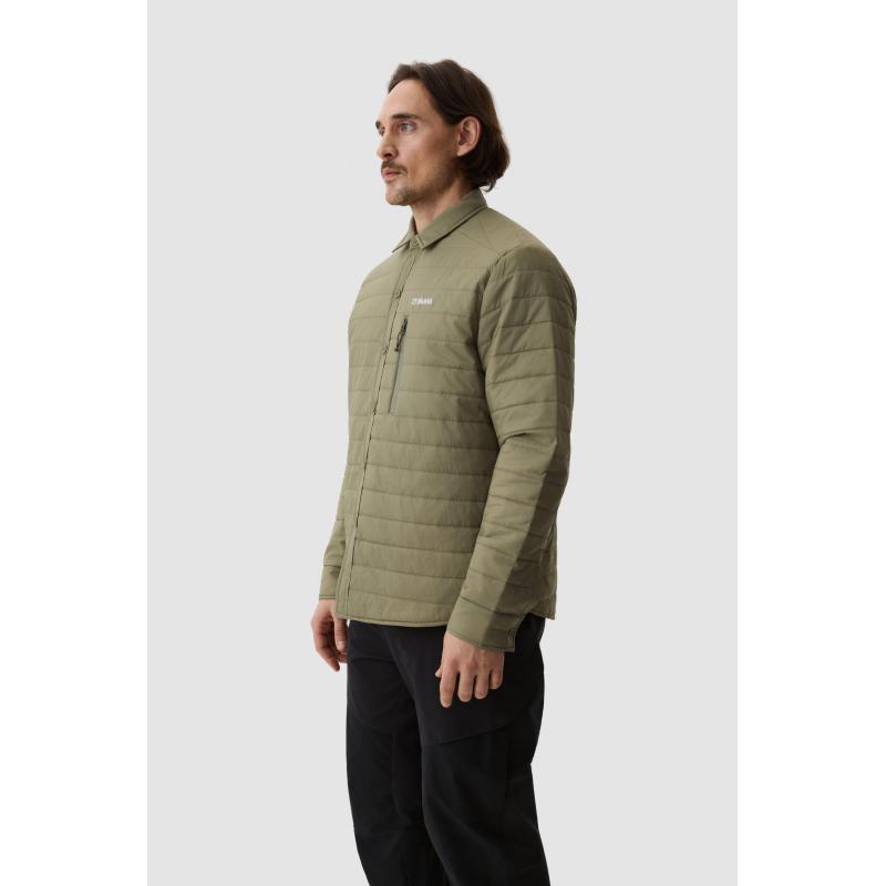 Yama Ember Puffer Shirt Moss Green - Bilde 4