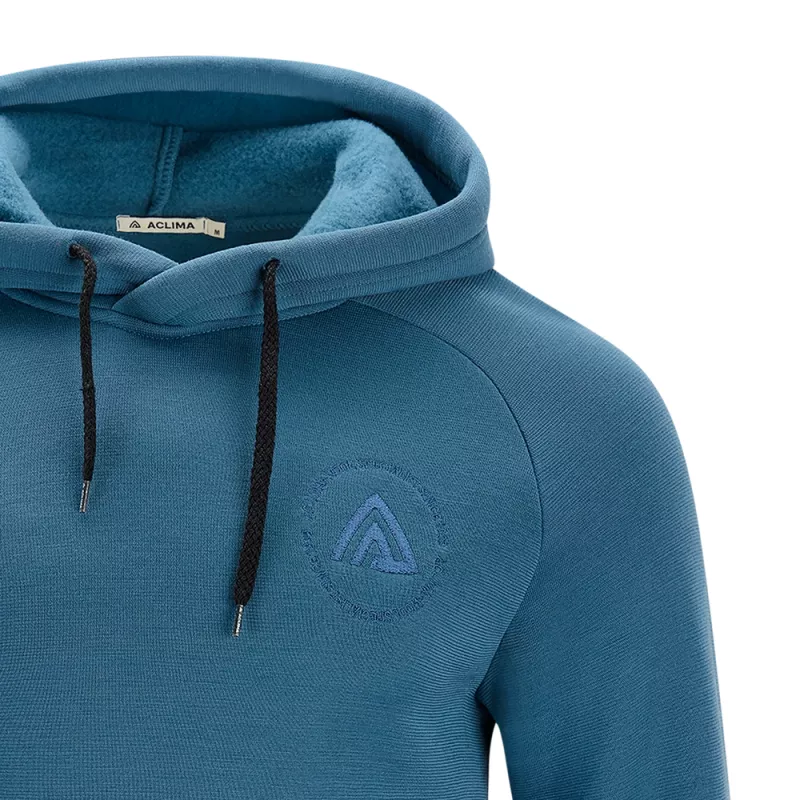Aclima Fleecewool Hoodie Mens Blue Fusion - Bilde 4