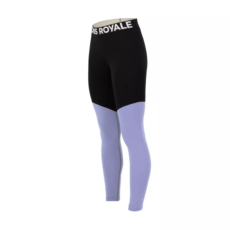 Mons Royale Cascade Merino Base Layer Legging Womens Moonstone/Black - Bilde 2