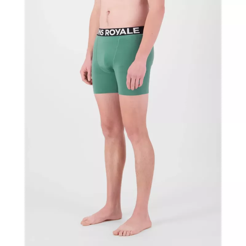 Mons Royale Hold 'em Merino Boxer Mens Deep Jade