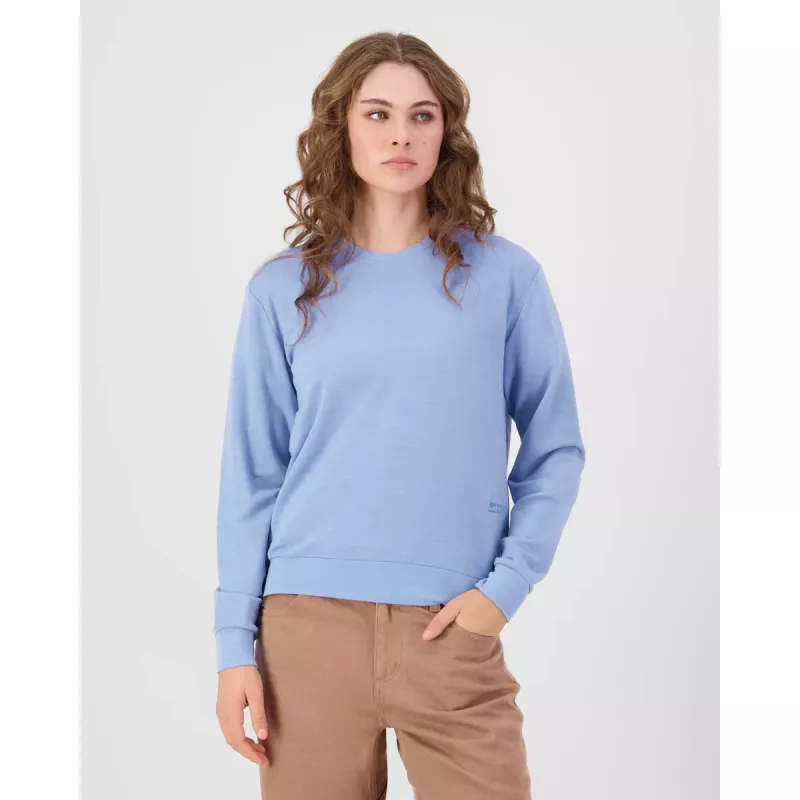 Mons Royale Horizon Merino Crew Womens Moonstone