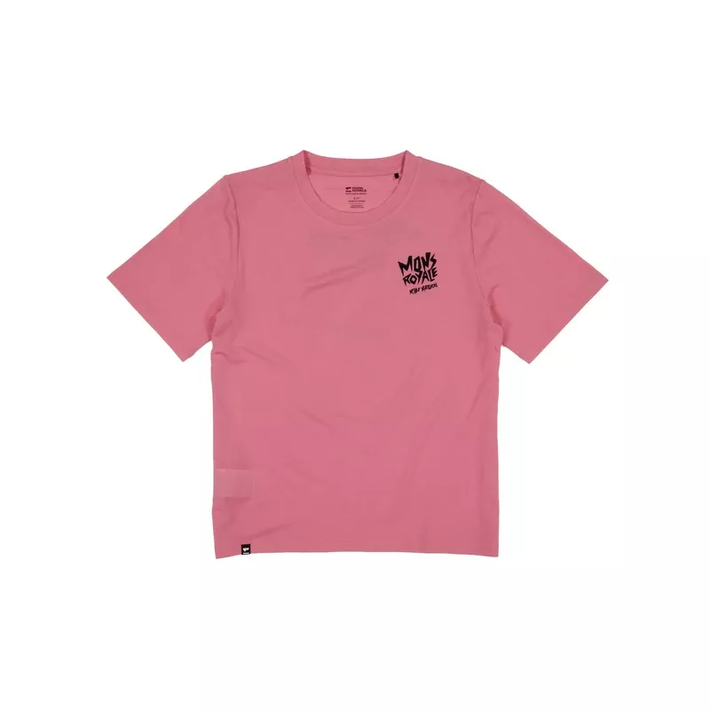 Mons Royale Icon Merino T-Shirt Womens Flamingo - Bilde 3