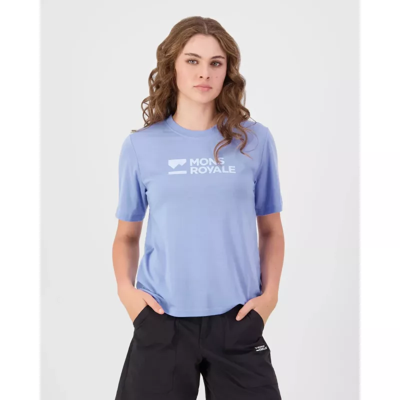Mons Royale Icon Merino T-Shirt Womens Moonstone