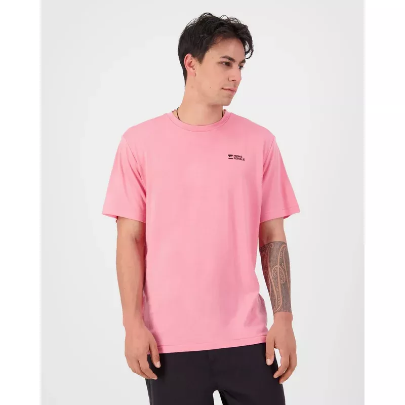 Mons Royale MP Heavyweight Merino T-Shirt Mens Flamingo