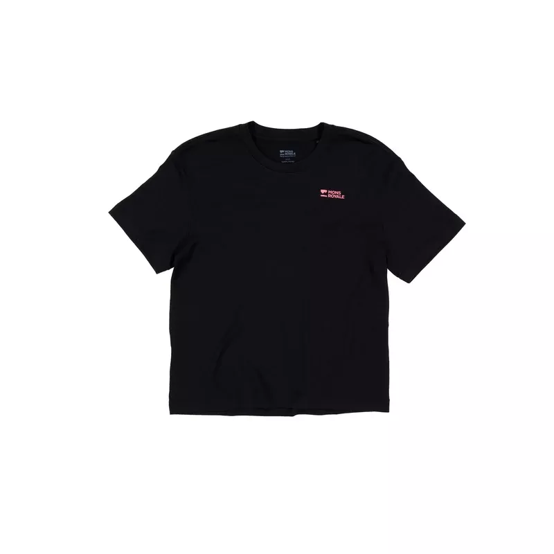 Mons Royale MP Heavyweight Merino T-Shirt Womens Black - Bilde 4