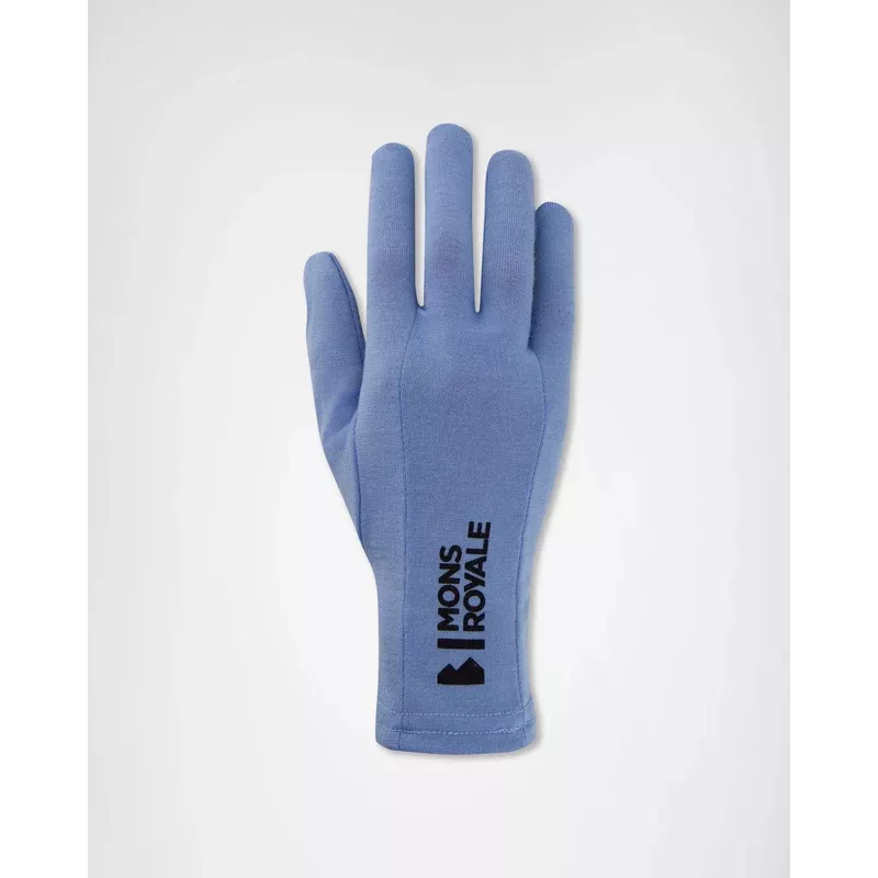Mons Royale Volta Merino Glove Liners Moonstone