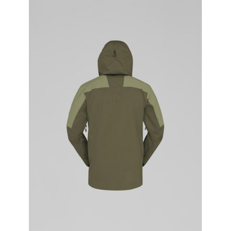 Norrøna lofoten Gore-Tex thermo80 Jacket M's Olive Night/Deep Lichen Green - Bilde 2