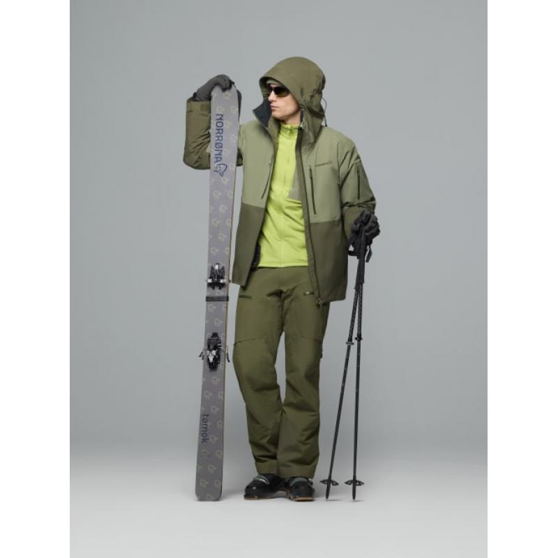 Norrøna lofoten Gore-Tex thermo80 Jacket M's Olive Night/Deep Lichen Green - Bilde 5