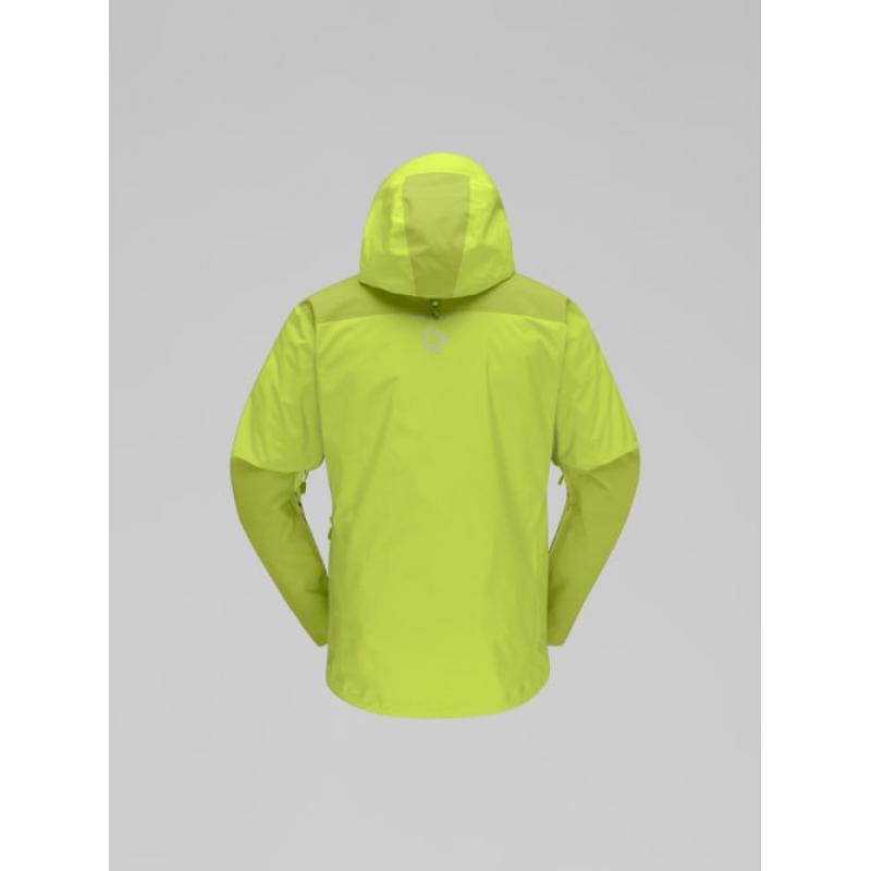 Norrøna trollveggen Gore-Tex Pro light Jacket M's Tender Shoots/Dark Citron - Bilde 2