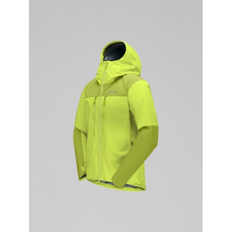 Norrøna trollveggen Gore-Tex Pro light Jacket M's Tender Shoots/Dark Citron - Bilde 3