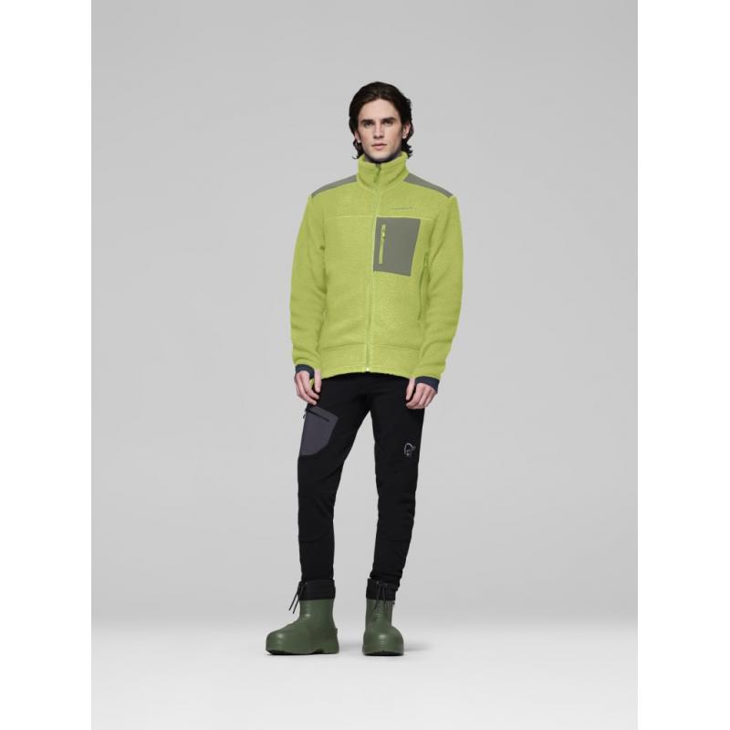 Norrøna trollveggen warm3 Jacket M's Dark Citron/Deep Lichen Green