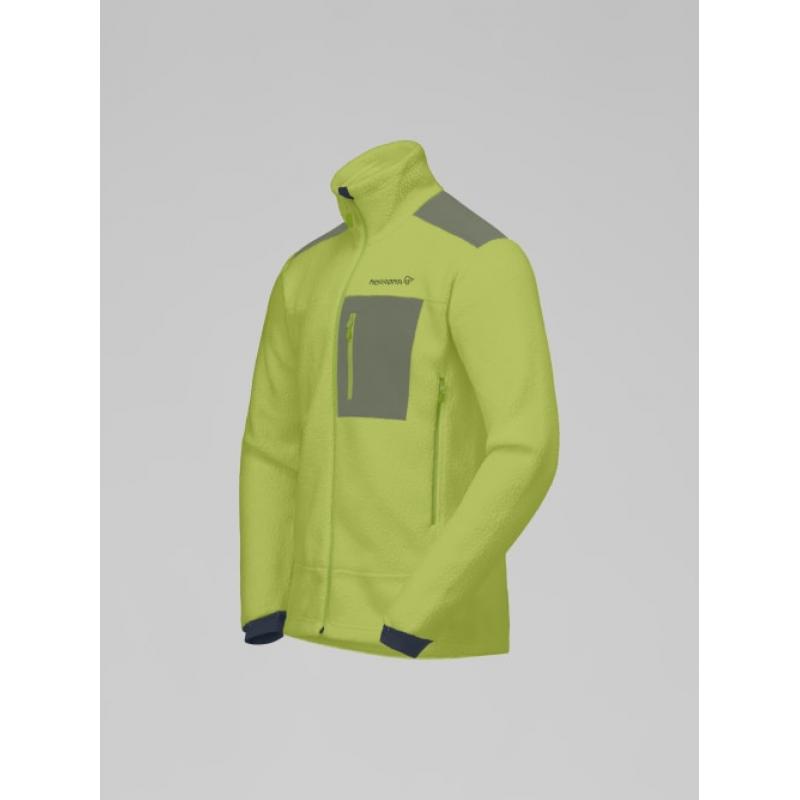 Norrøna trollveggen warm3 Jacket M's Dark Citron/Deep Lichen Green - Bilde 3