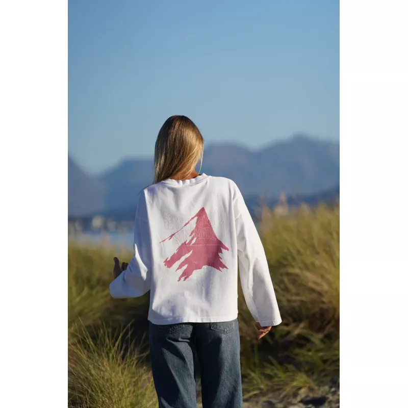 Pre Après Native Long Sleeve White/Cherry