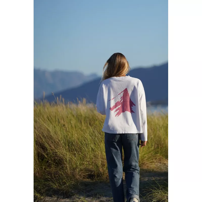 Pre Après Native Long Sleeve White/Cherry - Bilde 3