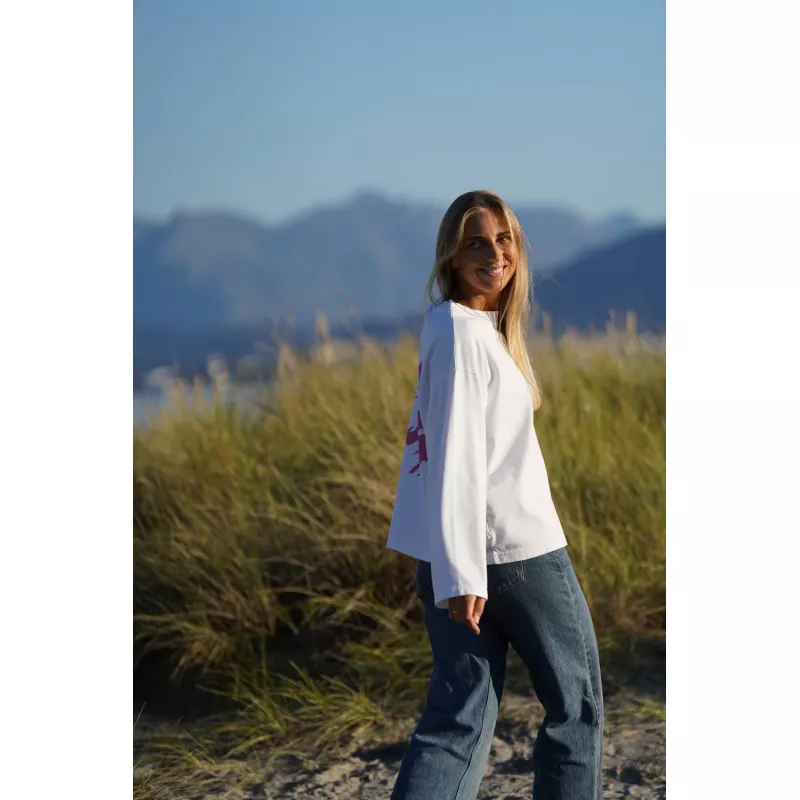 Pre Après Native Long Sleeve White/Cherry - Bilde 6